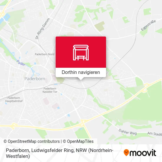 Paderborn, Ludwigsfelder Ring Karte