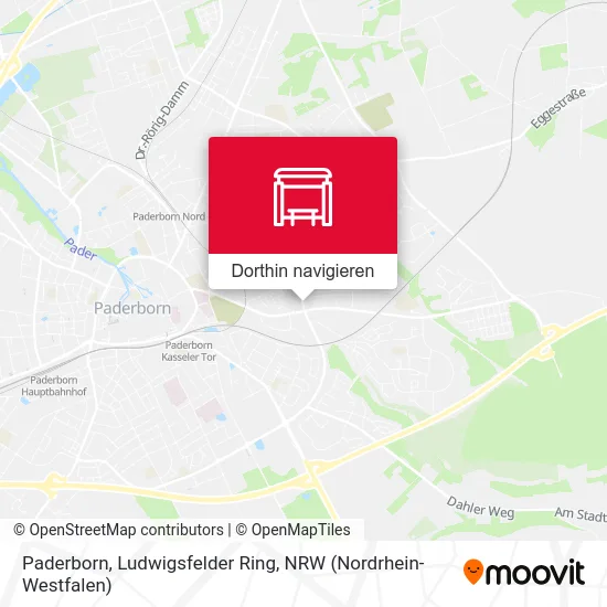 Paderborn, Ludwigsfelder Ring Karte