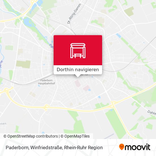 Paderborn, Winfriedstraße Karte