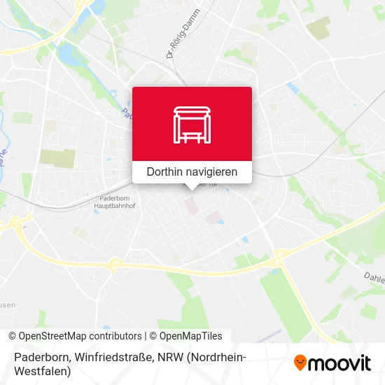 Paderborn, Winfriedstraße Karte