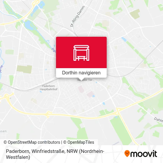Paderborn, Winfriedstraße Karte