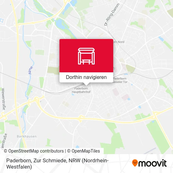 Paderborn, Zur Schmiede Karte