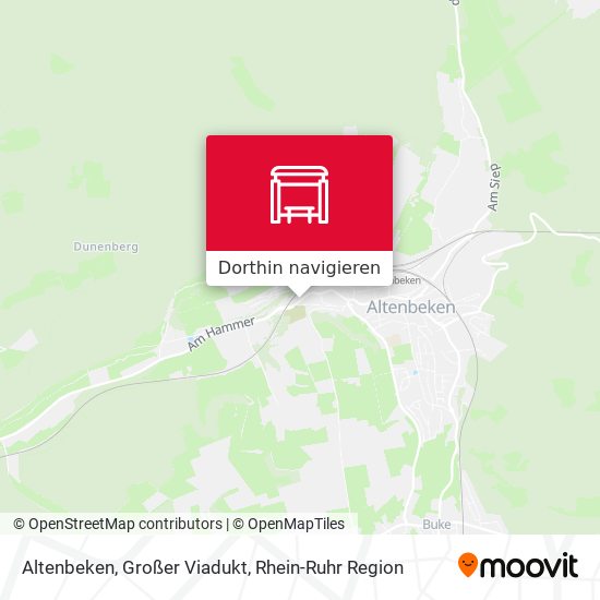 Altenbeken, Großer Viadukt Karte