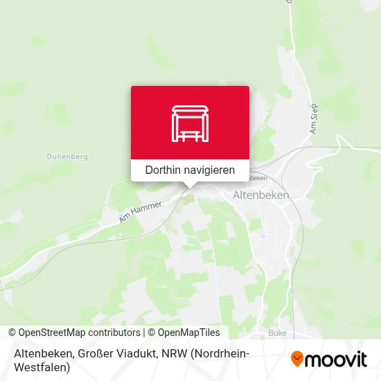 Altenbeken, Großer Viadukt Karte