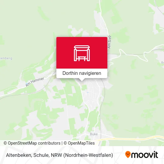 Altenbeken, Schule Karte