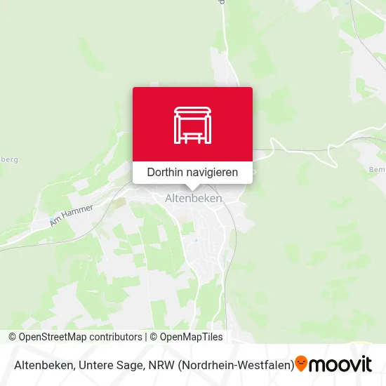 Altenbeken, Untere Sage Karte