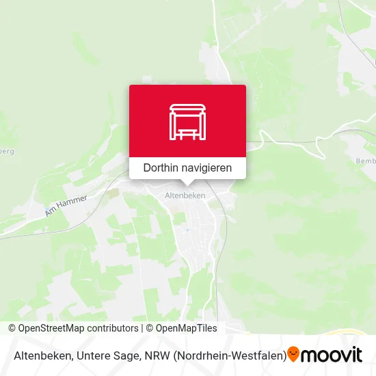 Altenbeken, Untere Sage Karte