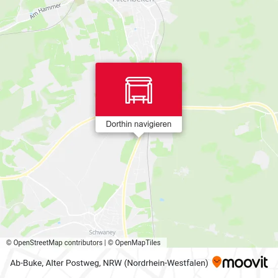 Ab-Buke, Alter Postweg Karte