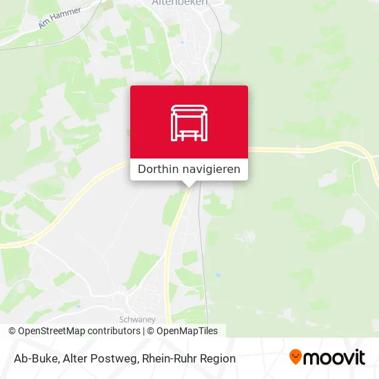 Ab-Buke, Alter Postweg Karte