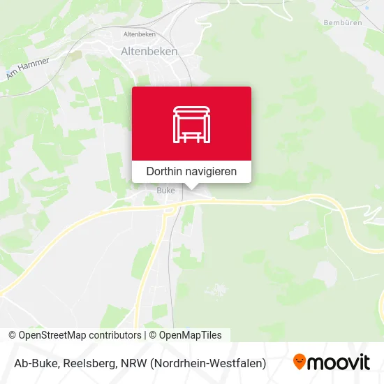 Ab-Buke, Reelsberg Karte