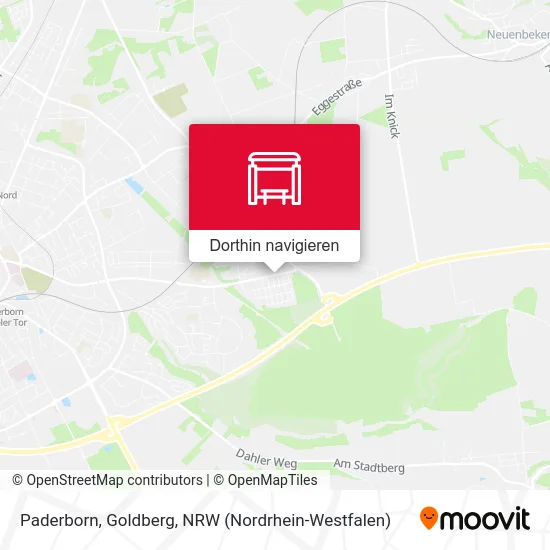 Paderborn, Goldberg Karte