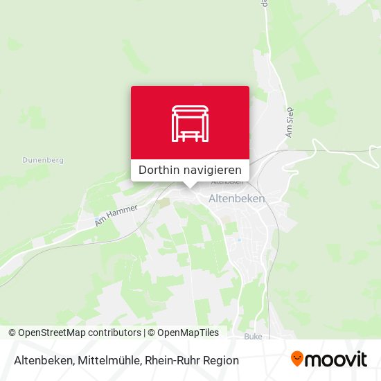 Altenbeken, Mittelmühle Karte