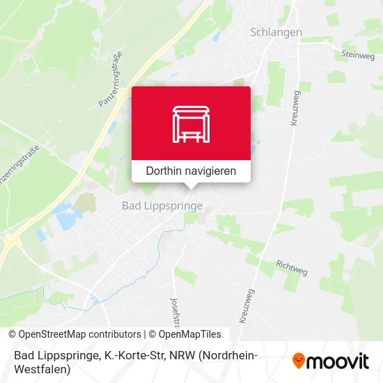 Bad Lippspringe, K.-Korte-Str Karte