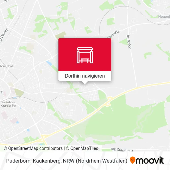 Paderborn, Kaukenberg Karte