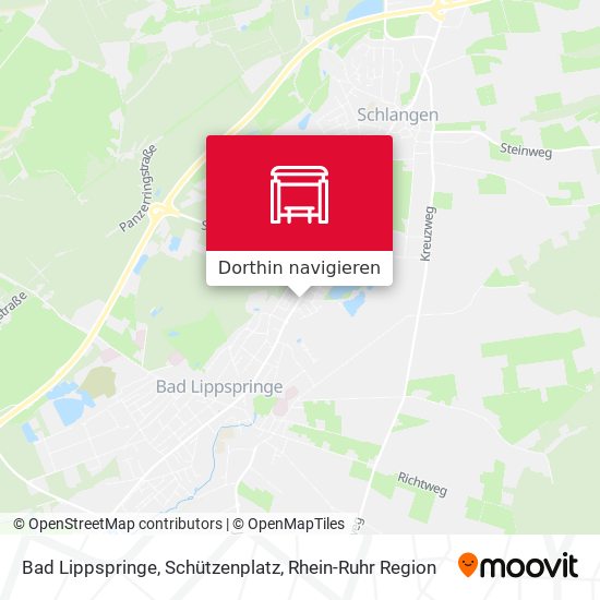 Bad Lippspringe, Schützenplatz Karte