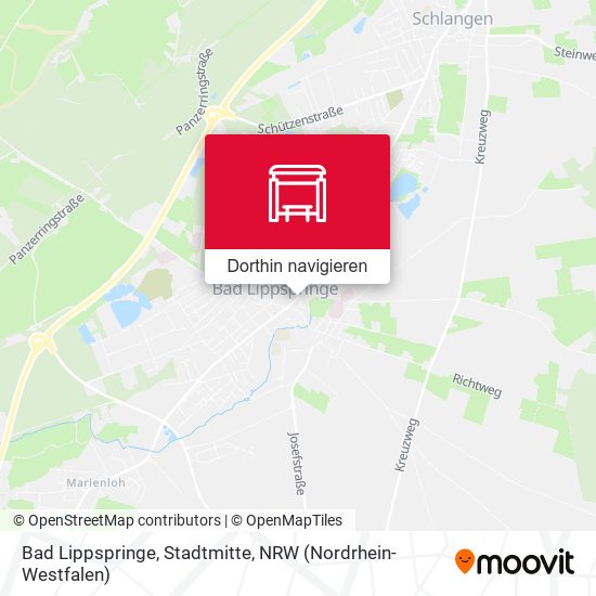 Bad Lippspringe, Stadtmitte Karte