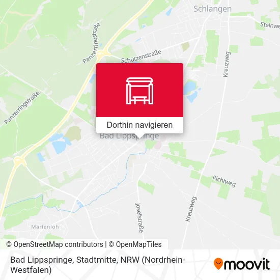 Bad Lippspringe, Stadtmitte Karte