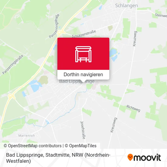 Bad Lippspringe, Stadtmitte Karte