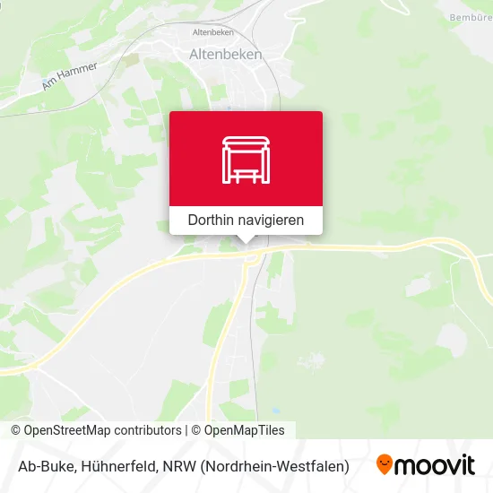 Ab-Buke, Hühnerfeld Karte