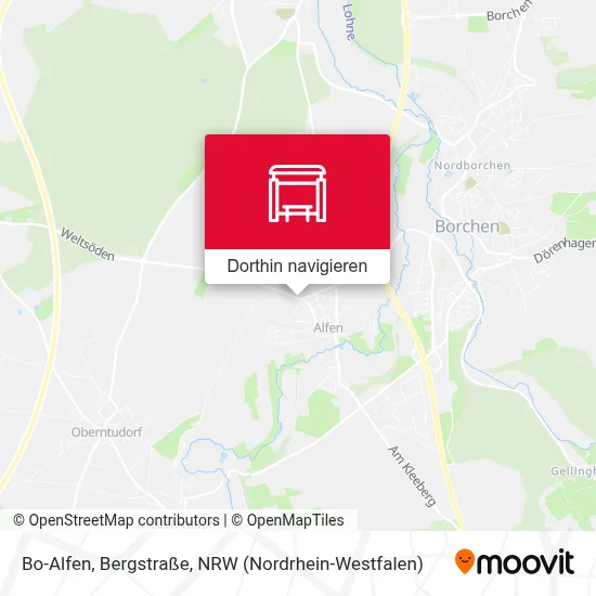 Bo-Alfen, Bergstraße Karte