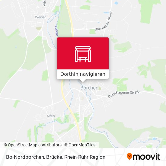 Bo-Nordborchen, Brücke Karte
