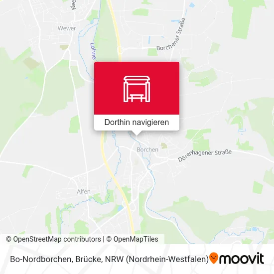 Bo-Nordborchen, Brücke Karte