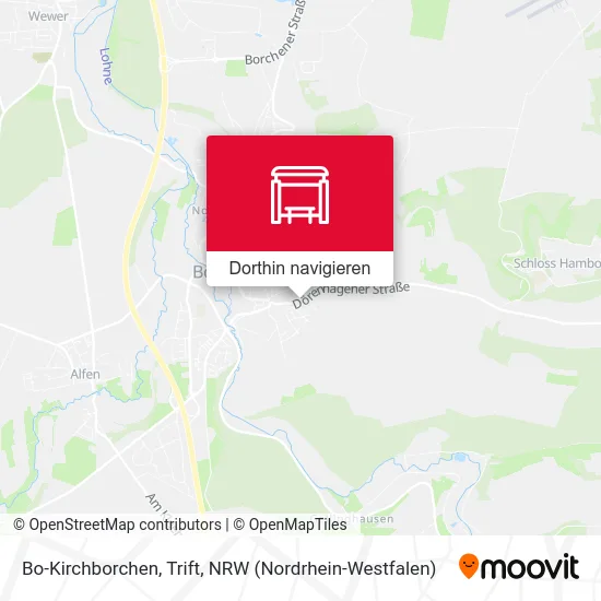 Bo-Kirchborchen, Trift Karte