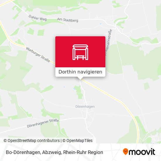 Bo-Dörenhagen, Abzweig Karte