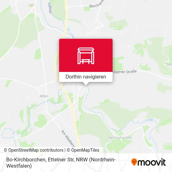 Bo-Kirchborchen, Ettelner Str Karte