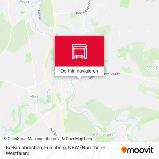 Bo-Kirchborchen, Eulenberg Karte