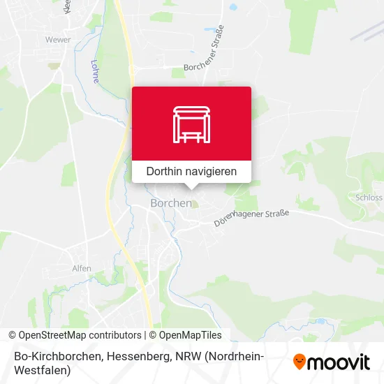 Bo-Kirchborchen, Hessenberg Karte