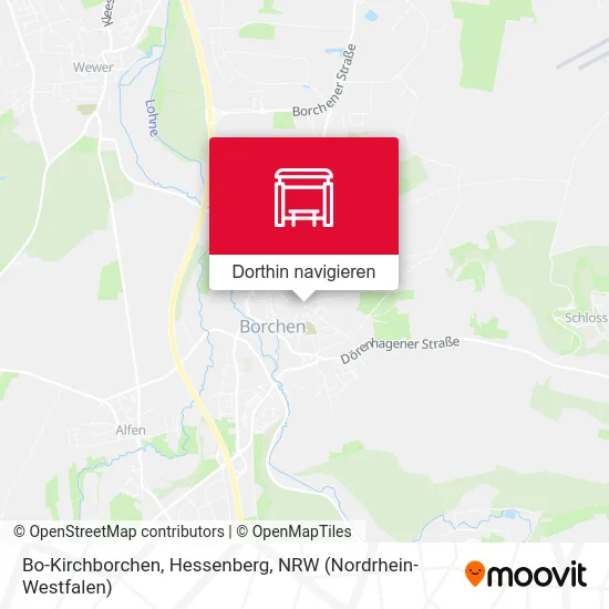 Bo-Kirchborchen, Hessenberg Karte