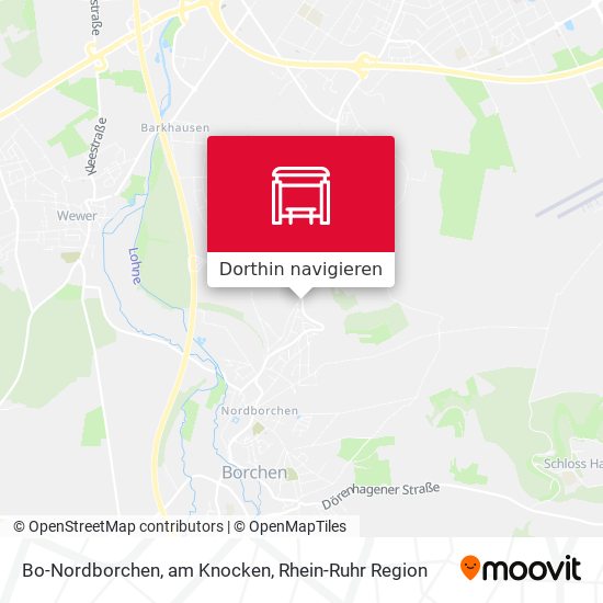 Bo-Nordborchen, am Knocken Karte