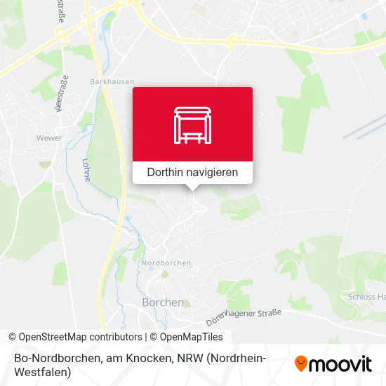 Bo-Nordborchen, am Knocken Karte