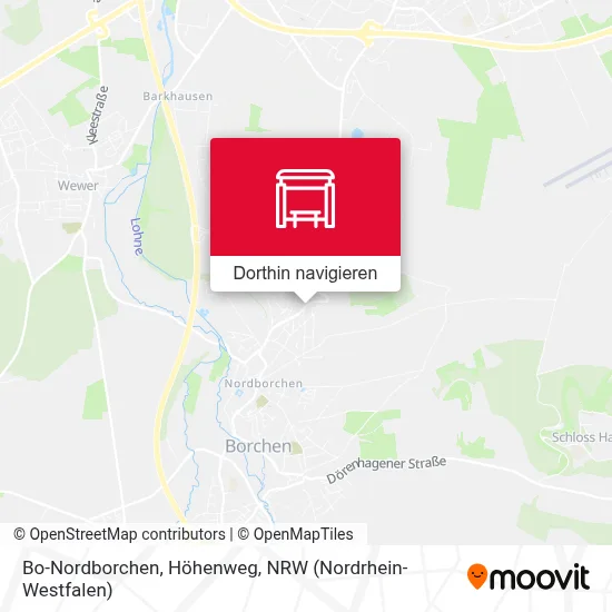 Bo-Nordborchen, Höhenweg Karte