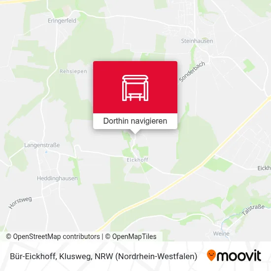 Bür-Eickhoff, Klusweg Karte
