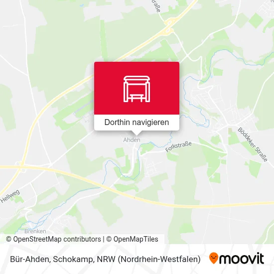 Bür-Ahden, Schokamp Karte