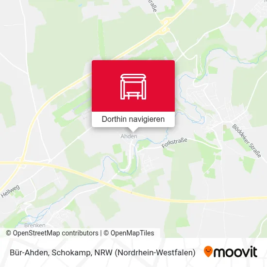 Bür-Ahden, Schokamp Karte