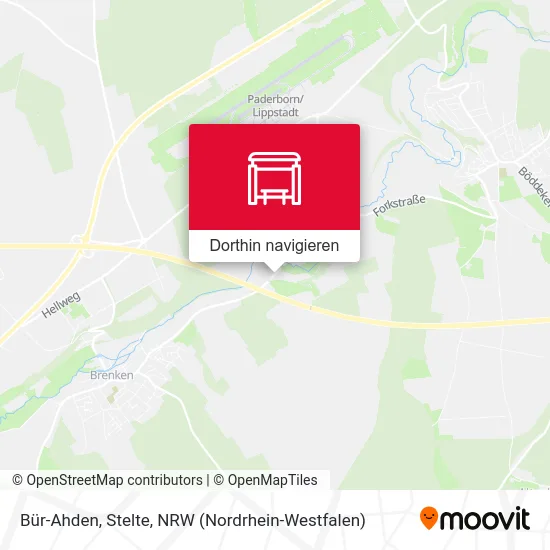 Bür-Ahden, Stelte Karte