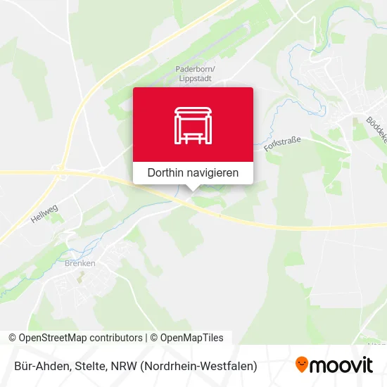 Bür-Ahden, Stelte Karte