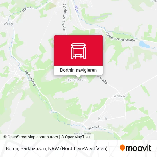 Büren, Barkhausen Karte