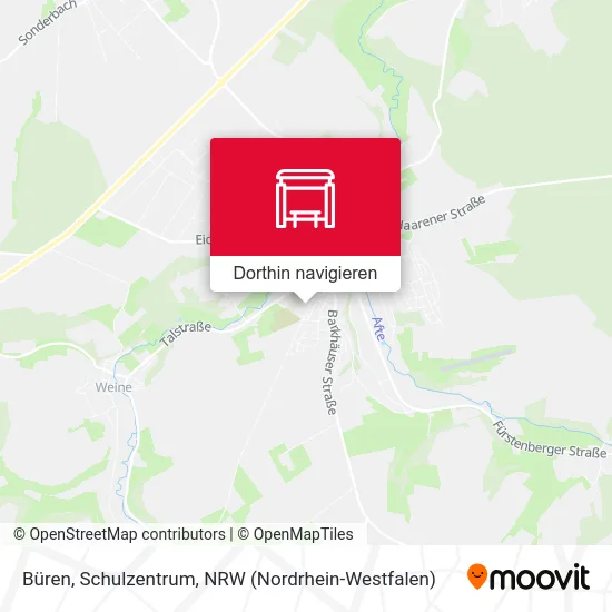 Büren, Schulzentrum Karte