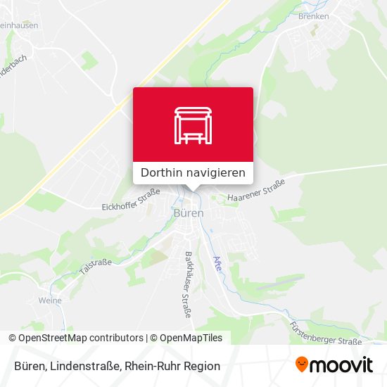 Büren, Lindenstraße Karte