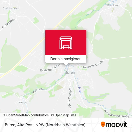 Büren, Alte Post Karte