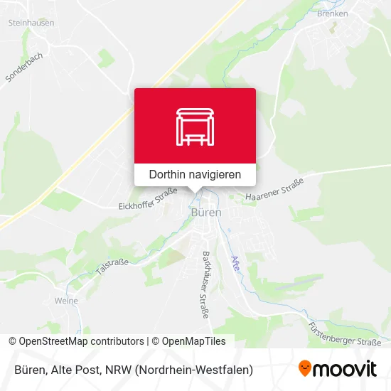 Büren, Alte Post Karte