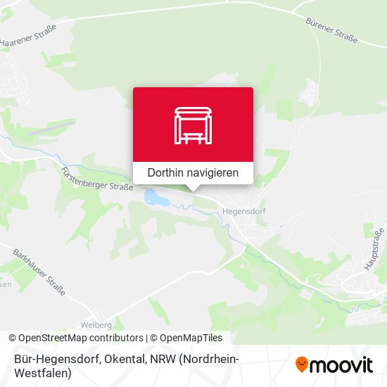 Bür-Hegensdorf, Okental Karte