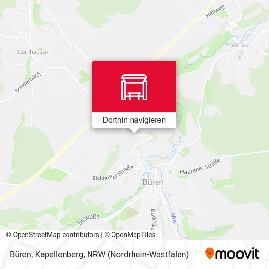 Büren, Kapellenberg Karte