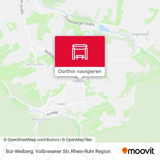 Bür-Weiberg, Volbrexener Str Karte