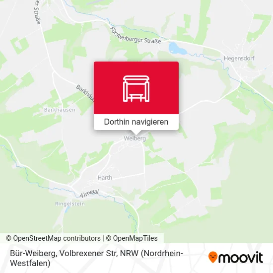 Bür-Weiberg, Volbrexener Str Karte