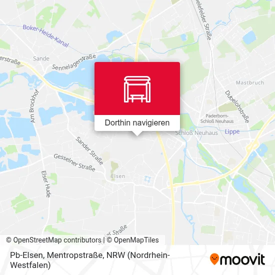 Pb-Elsen, Mentropstraße Karte
